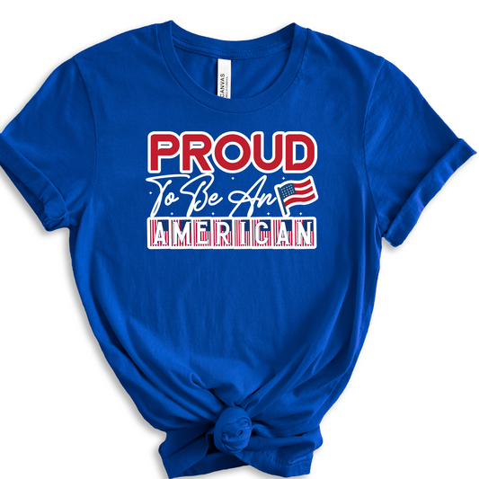 Proud to be an American Tee - MariROsa Craft Shop