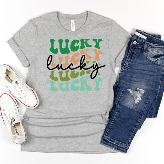 Lucky Script Tee - MariROsa Craft Shop
