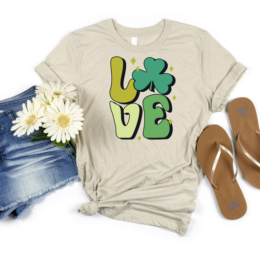 LOVE Shamrock Tee - MariROsa Craft Shop
