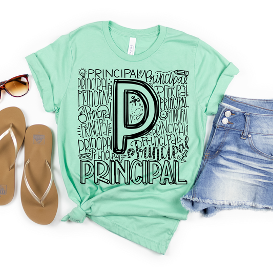 Principal Typography Design Tee - MariROsa Craft Shop