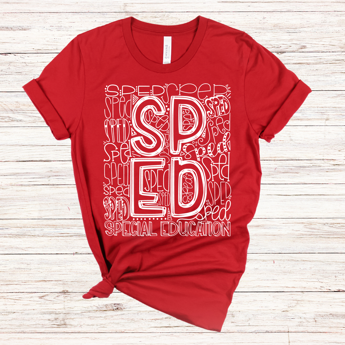 Special Education Typography Design Tee - MariROsa Craft Shop