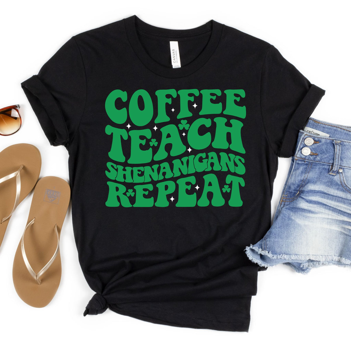 Coffee Teach Shenanigans Repeat - MariROsa Craft Shop
