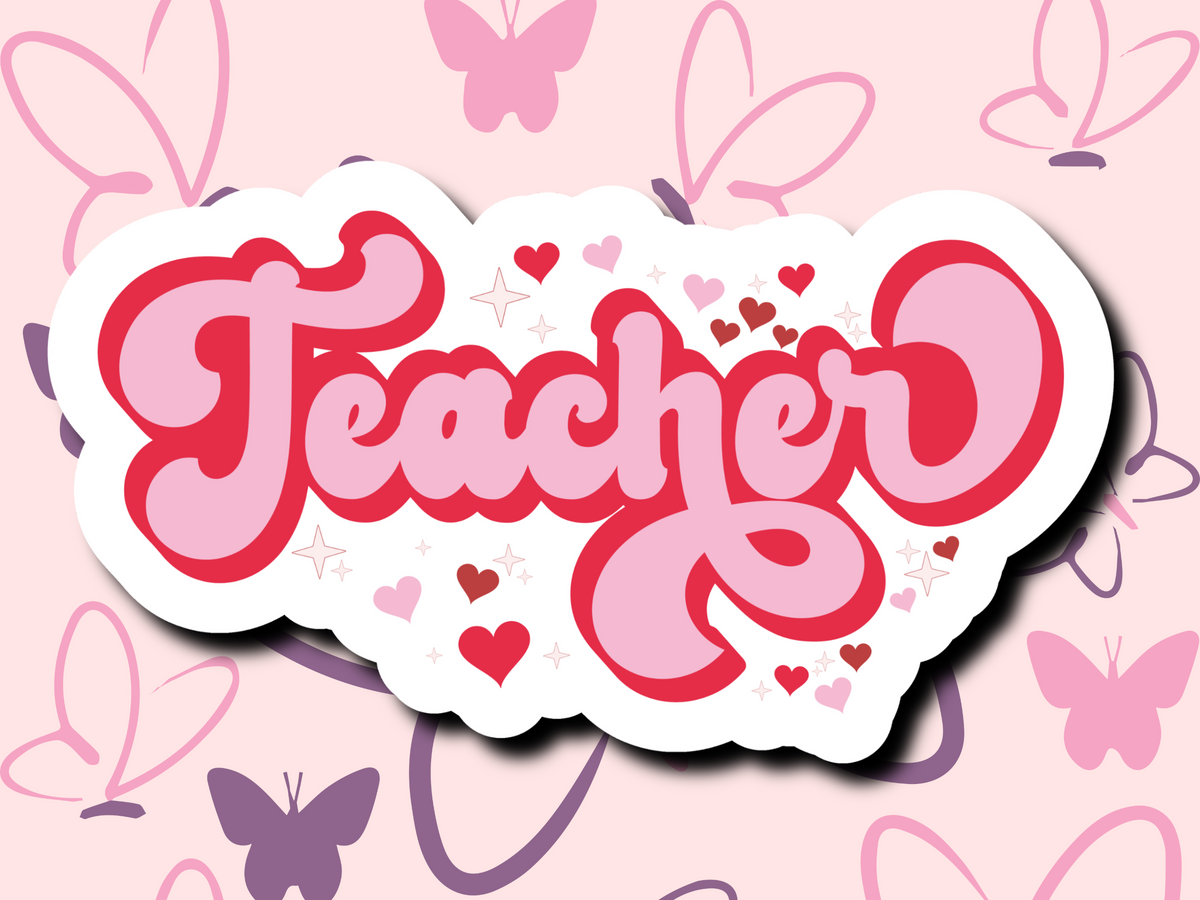 Teacher Hearts Stickers - MariROsa Craft Shop