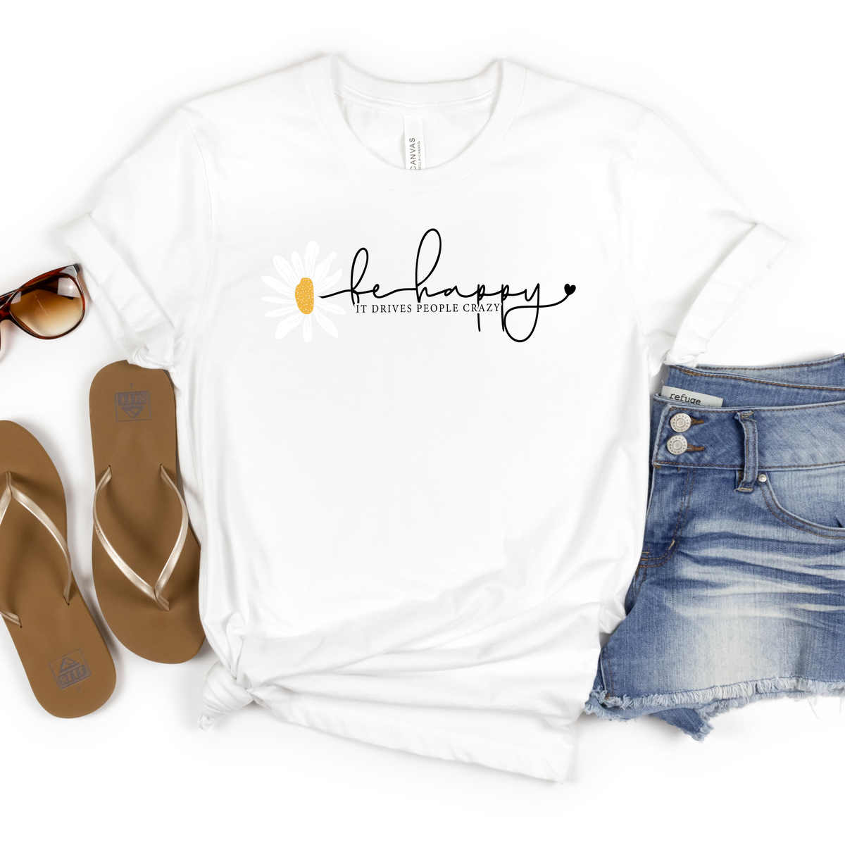Be Happy It Drives People Crazy Tee - MariROsa Craft Shop
