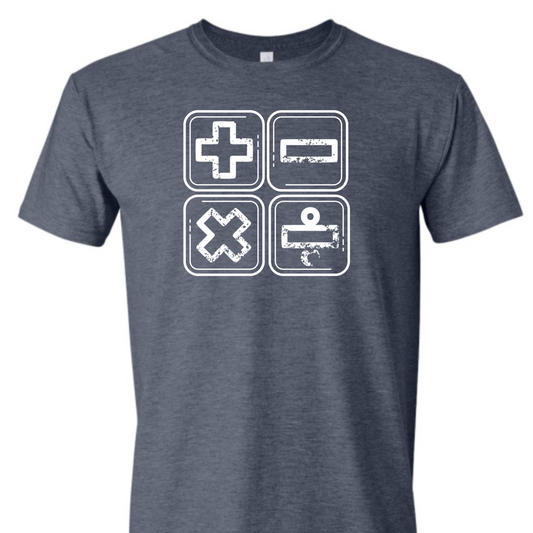 Math Symbols Tee - MariROsa Craft Shop