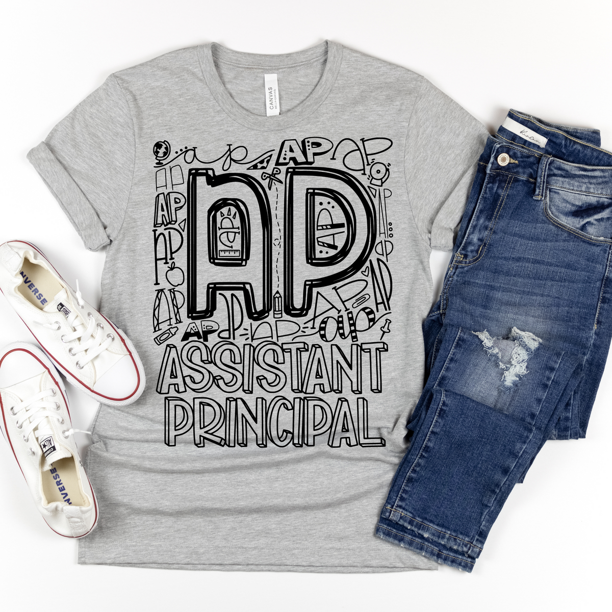 Assistant Principal Typography Design Tee - MariROsa Craft Shop