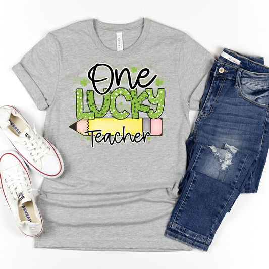 One Lucky Teacher - MariROsa Craft Shop