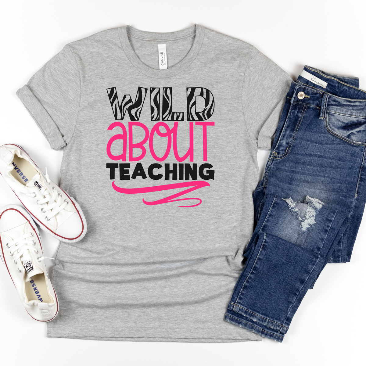 Wild About Teaching Tee - MariROsa Craft Shop