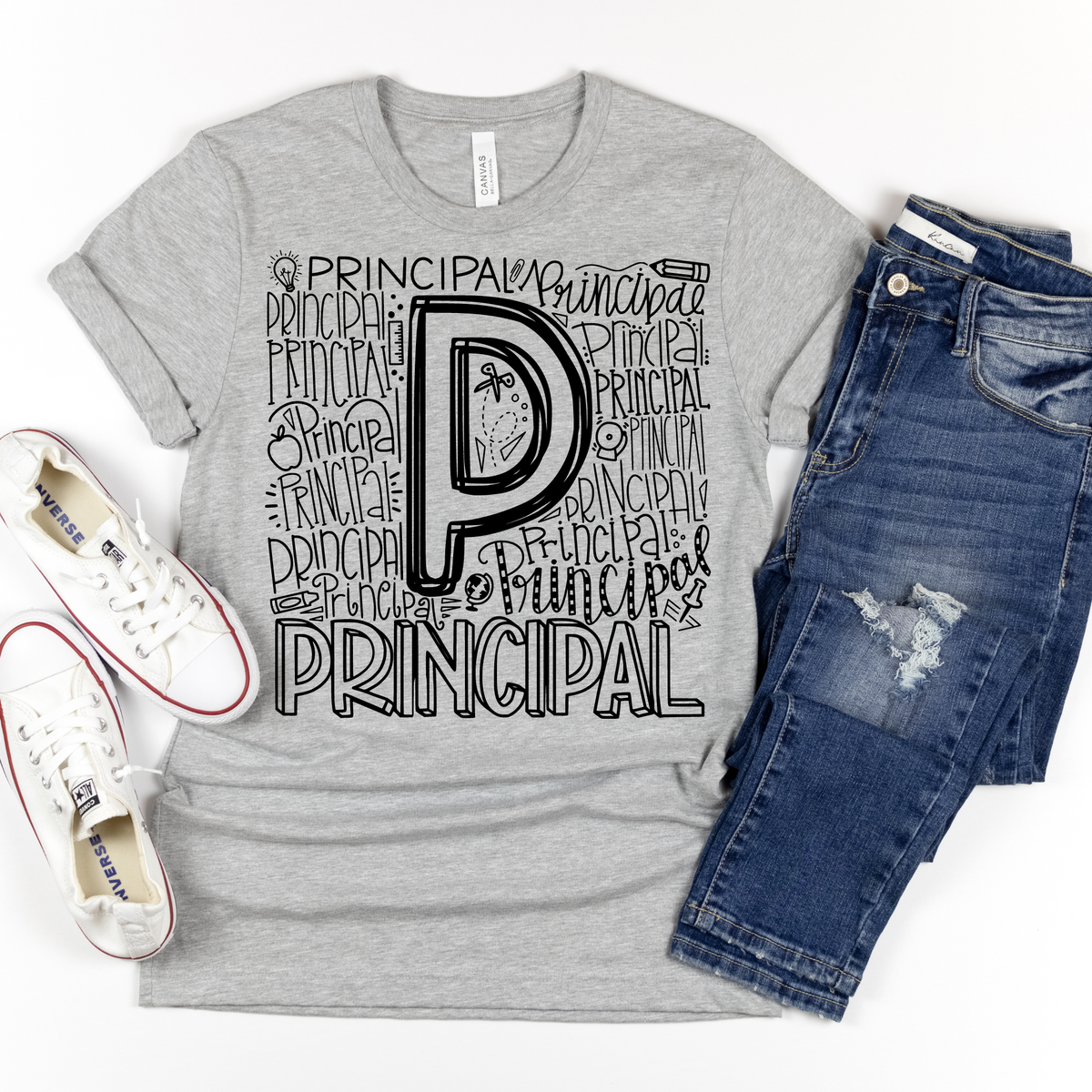 Principal Typography Design Tee - MariROsa Craft Shop