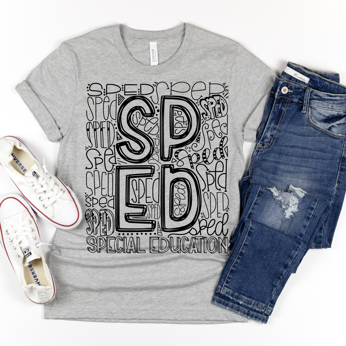 Special Education Typography Design Tee - MariROsa Craft Shop