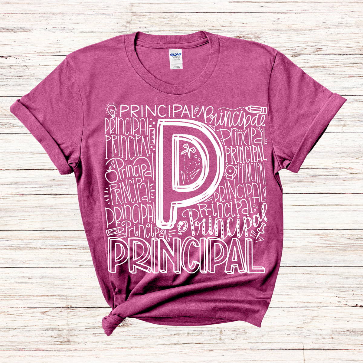 Principal Typography Design Tee - MariROsa Craft Shop