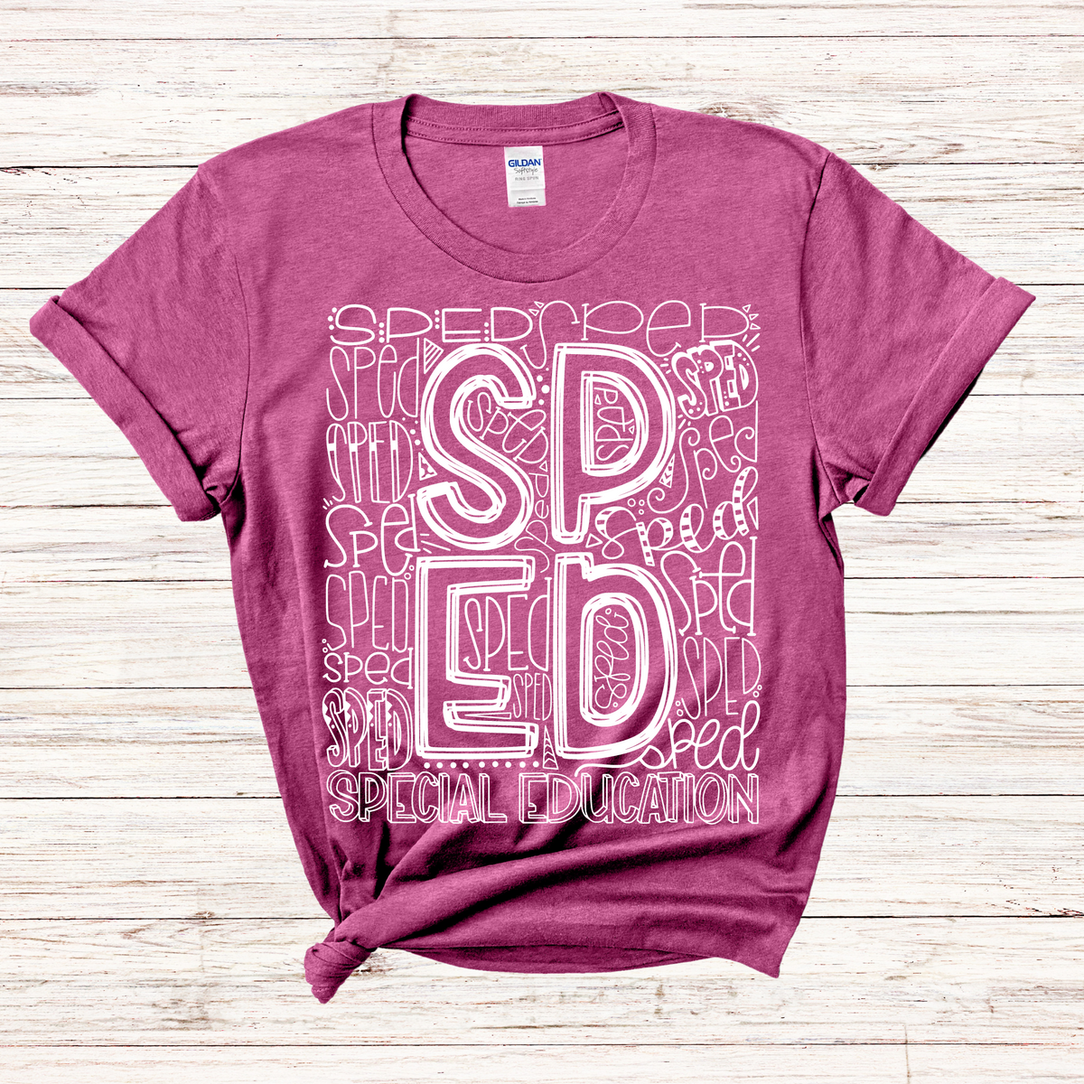 Special Education Typography Design Tee - MariROsa Craft Shop