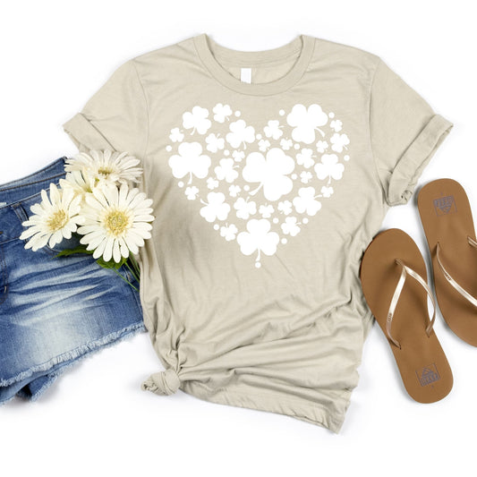 Shamrock Heart Tee - MariROsa Craft Shop