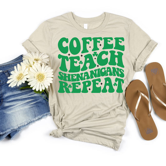 Coffee Teach Shenanigans Repeat - MariROsa Craft Shop