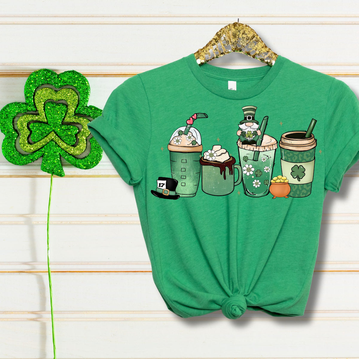 Lucky Sips Teacher Tee – St. Patrick’s Day Edition - MariROsa Craft Shop