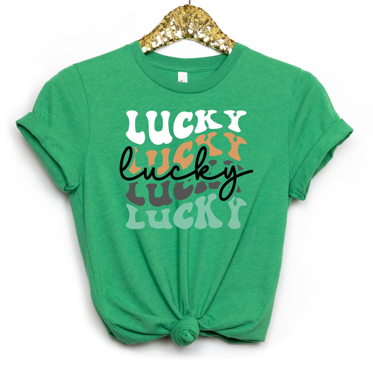 Lucky Script Tee - MariROsa Craft Shop