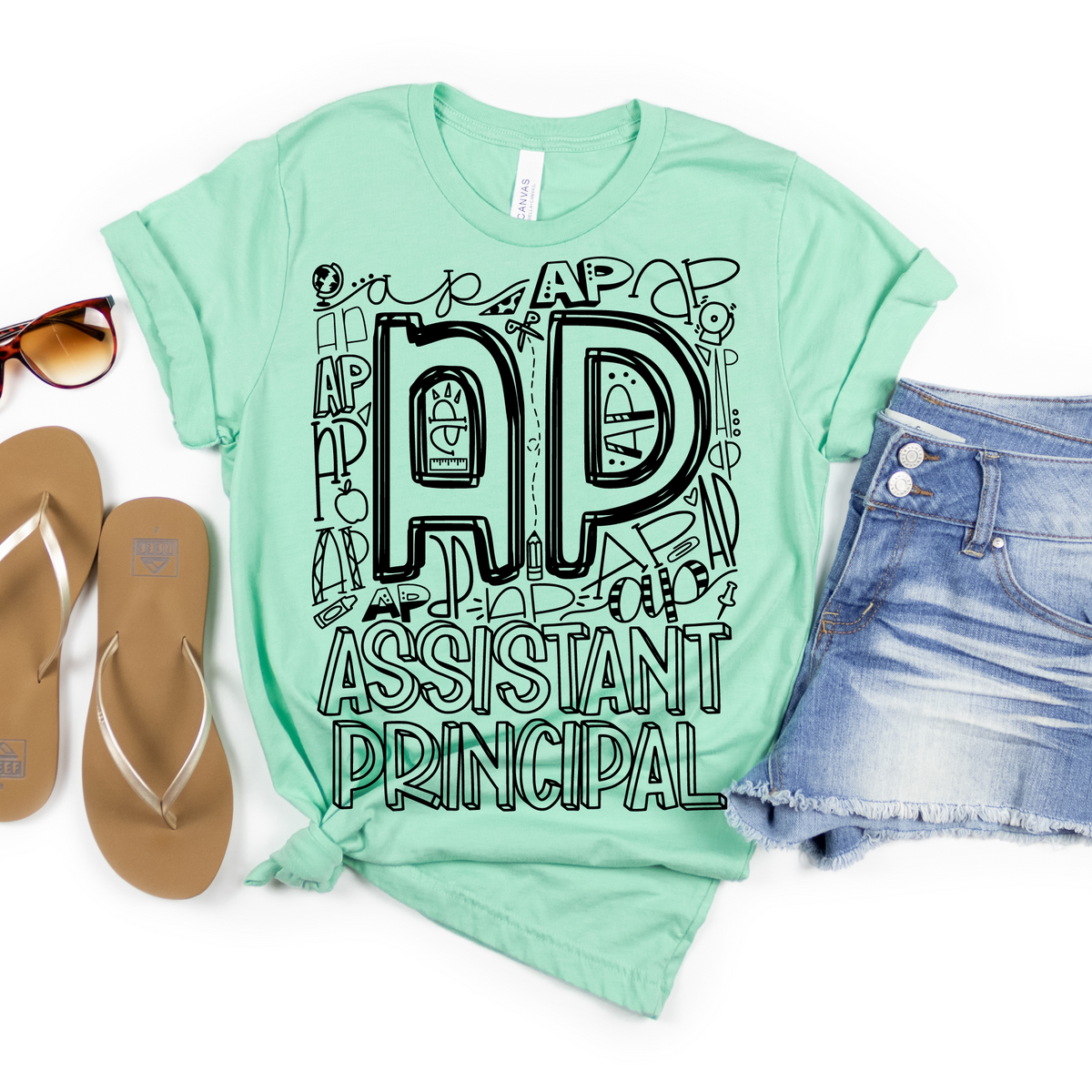 Assistant Principal Typography Design Tee - MariROsa Craft Shop