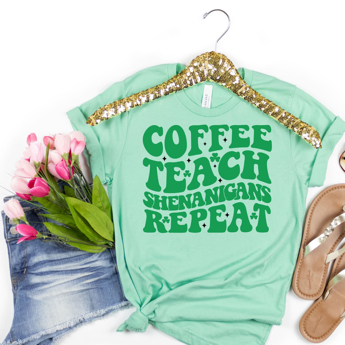 Coffee Teach Shenanigans Repeat - MariROsa Craft Shop