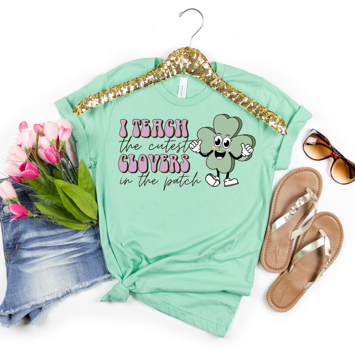 I Teach The Cutest Clovers Tee - MariROsa Craft Shop