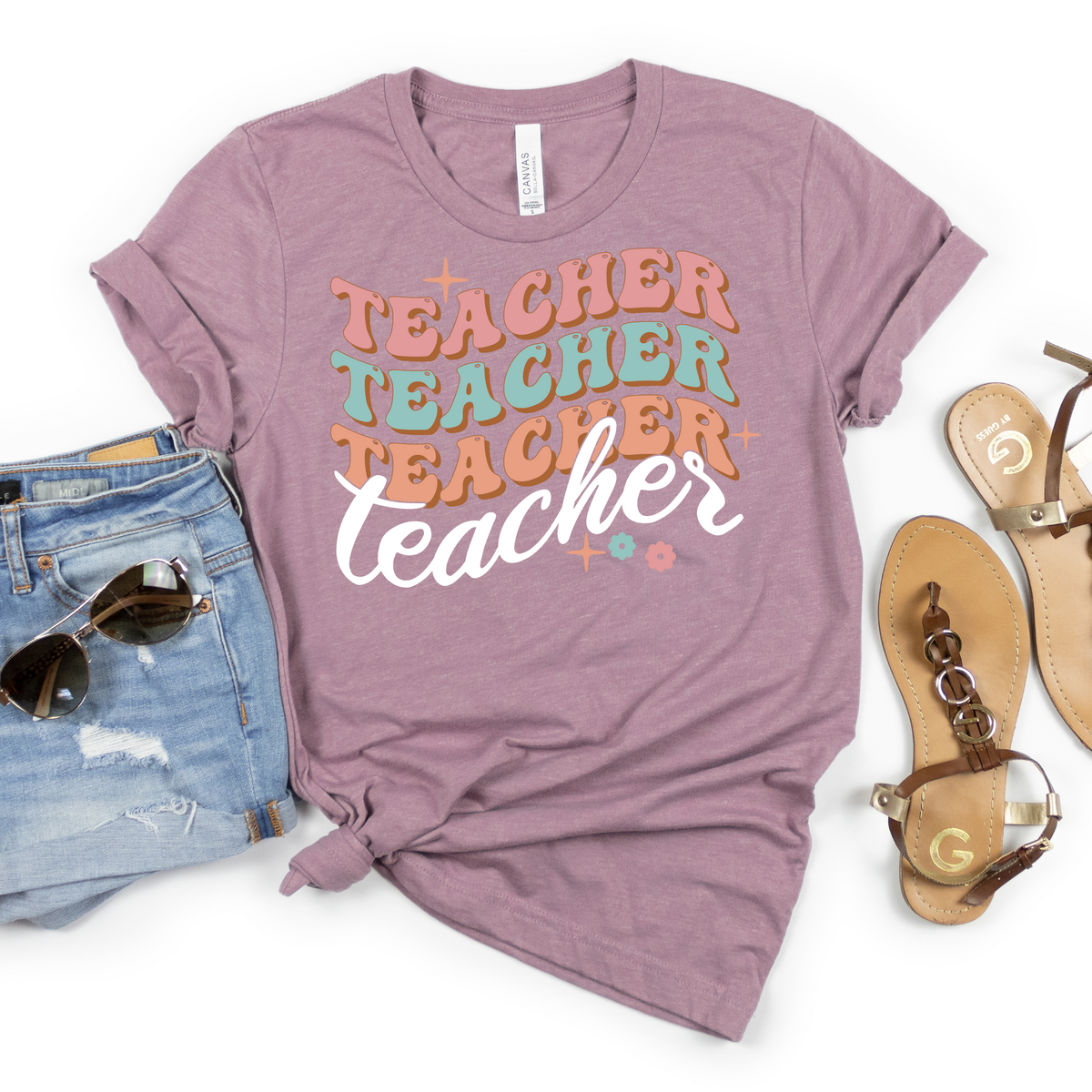 Repeat Teacher Pattern Tee - MariROsa Craft Shop