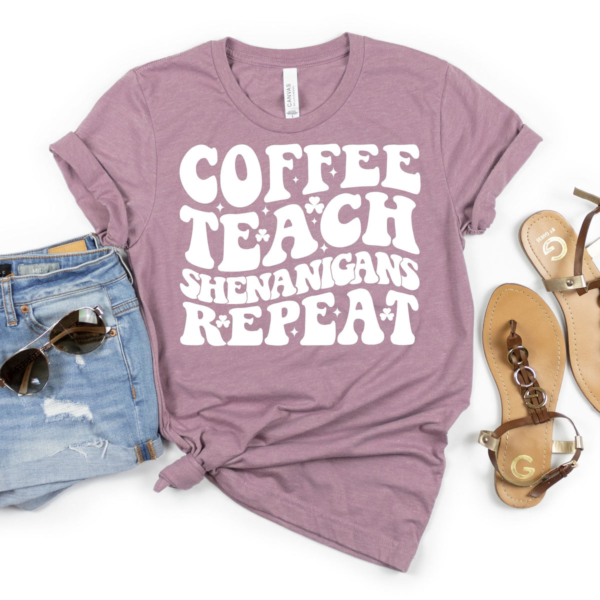 Coffee Teach Shenanigans Repeat - MariROsa Craft Shop