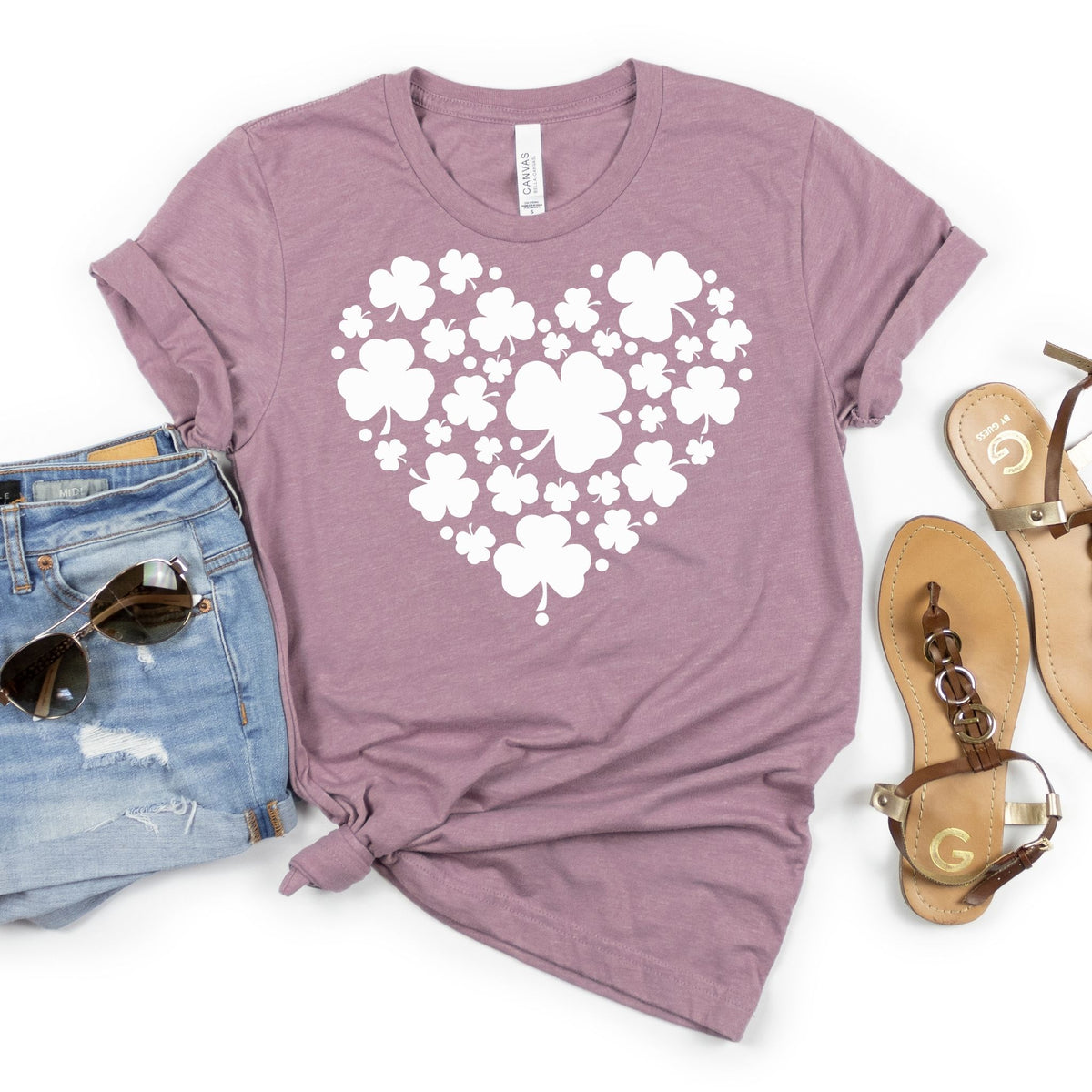 Shamrock Heart Tee - MariROsa Craft Shop