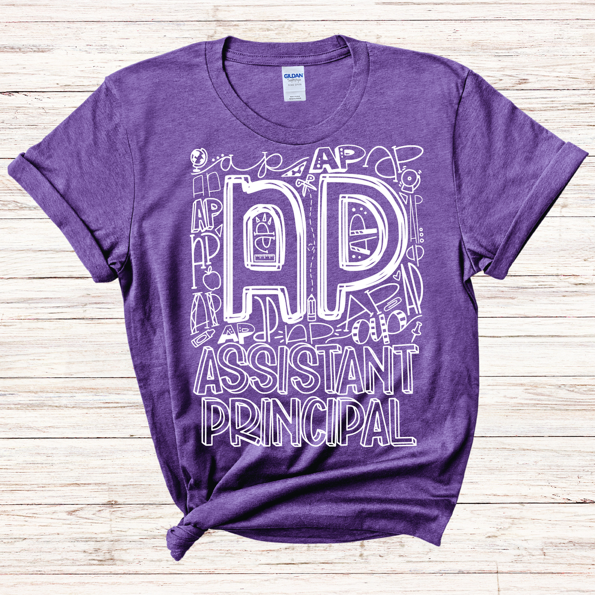 Assistant Principal Typography Design Tee - MariROsa Craft Shop