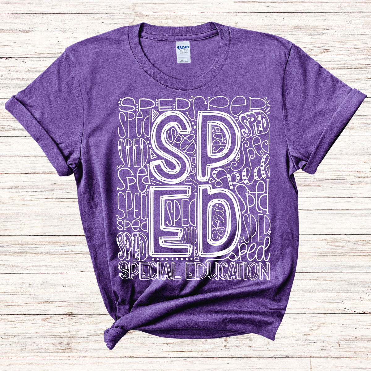 Special Education Typography Design Tee - MariROsa Craft Shop