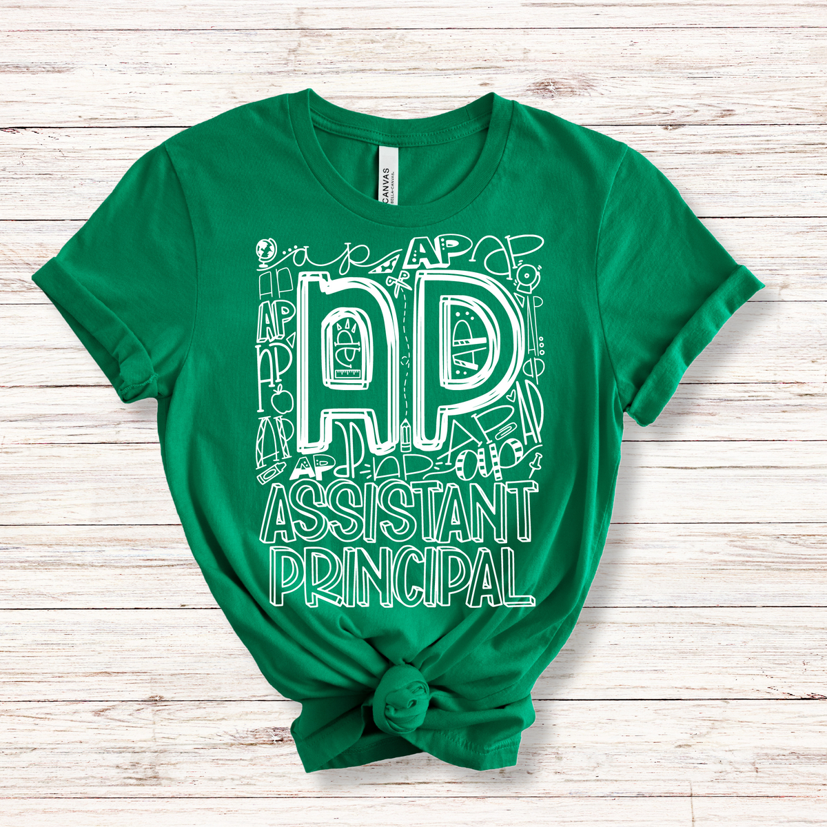 Assistant Principal Typography Design Tee - MariROsa Craft Shop