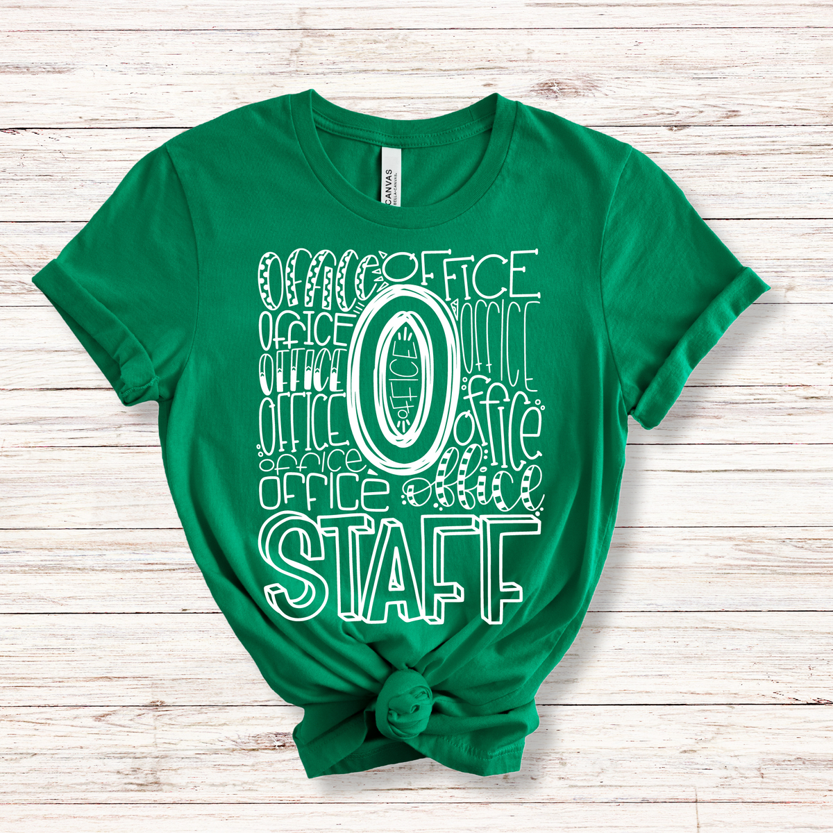 Office Staff Typography Design Tee - MariROsa Craft Shop