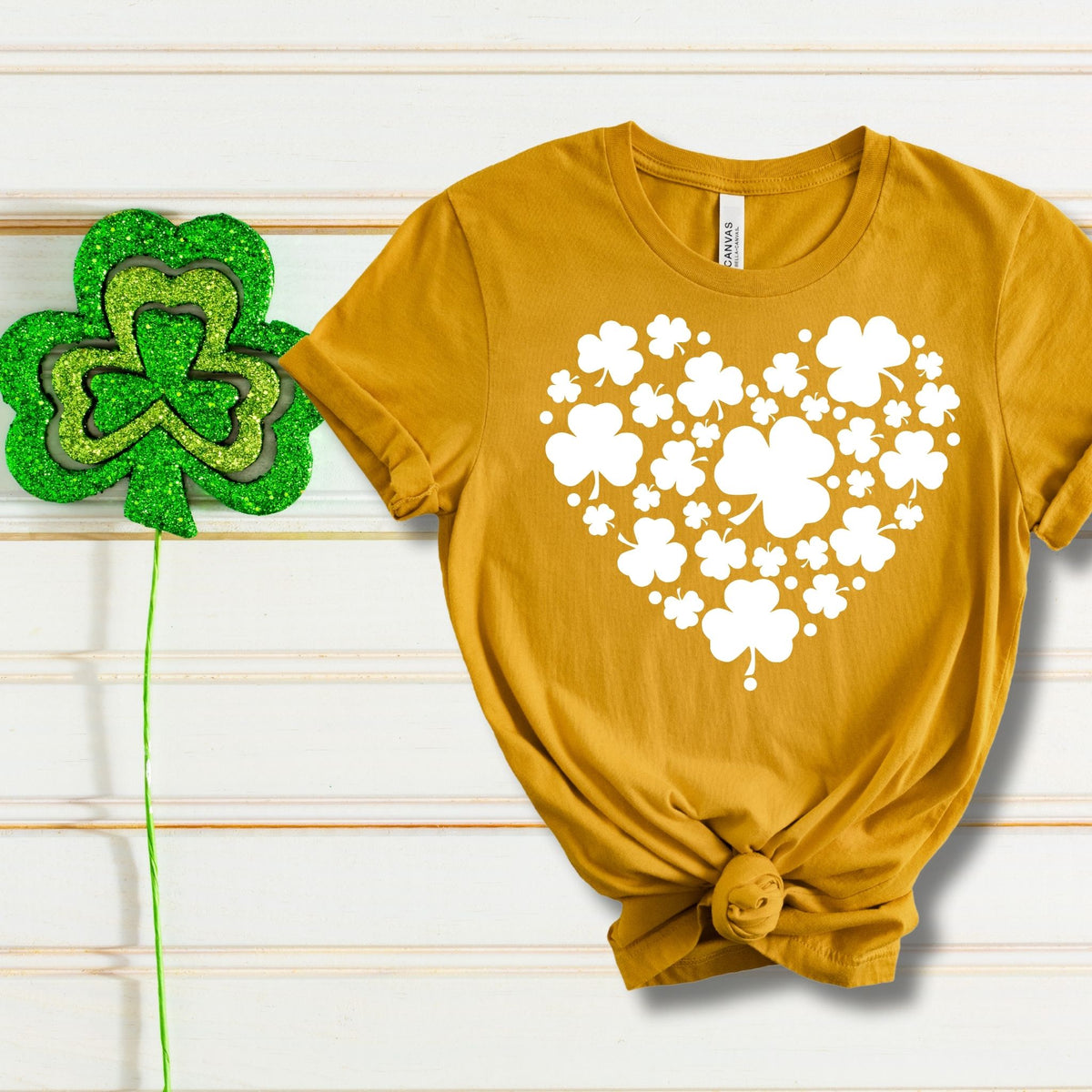 Shamrock Heart Tee - MariROsa Craft Shop