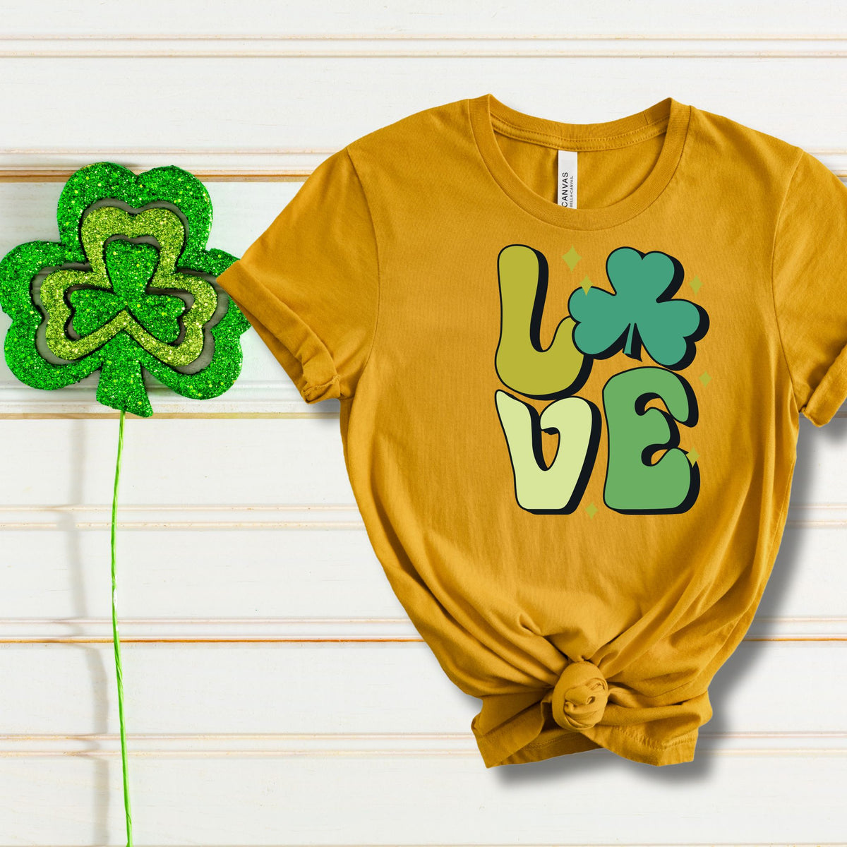 LOVE Shamrock Tee - MariROsa Craft Shop