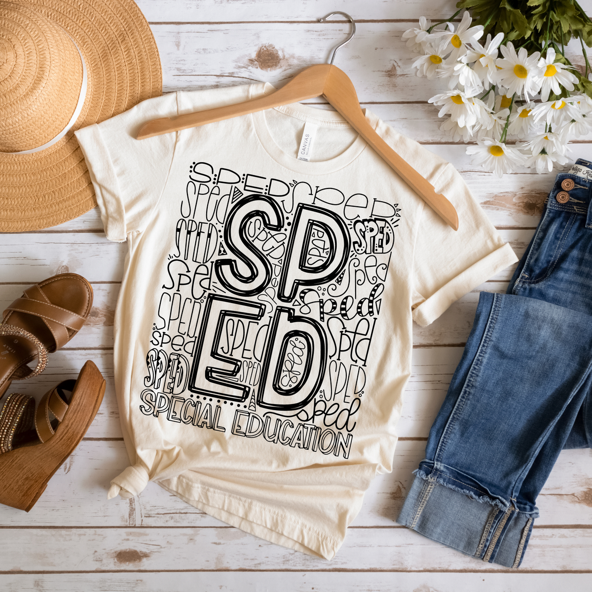 Special Education Typography Design Tee - MariROsa Craft Shop