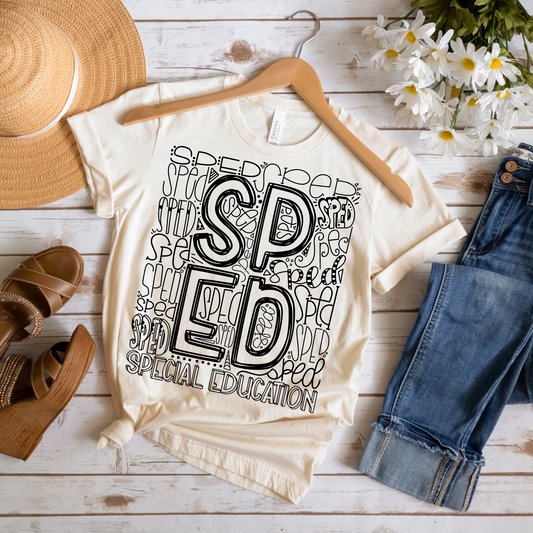 Special Education Typography Design Tee - MariROsa Craft Shop