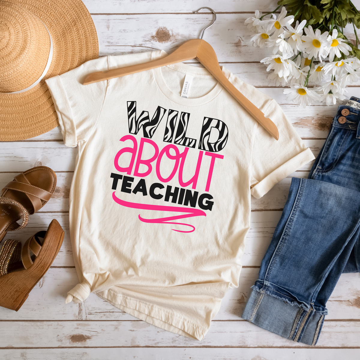 Wild About Teaching Tee - MariROsa Craft Shop