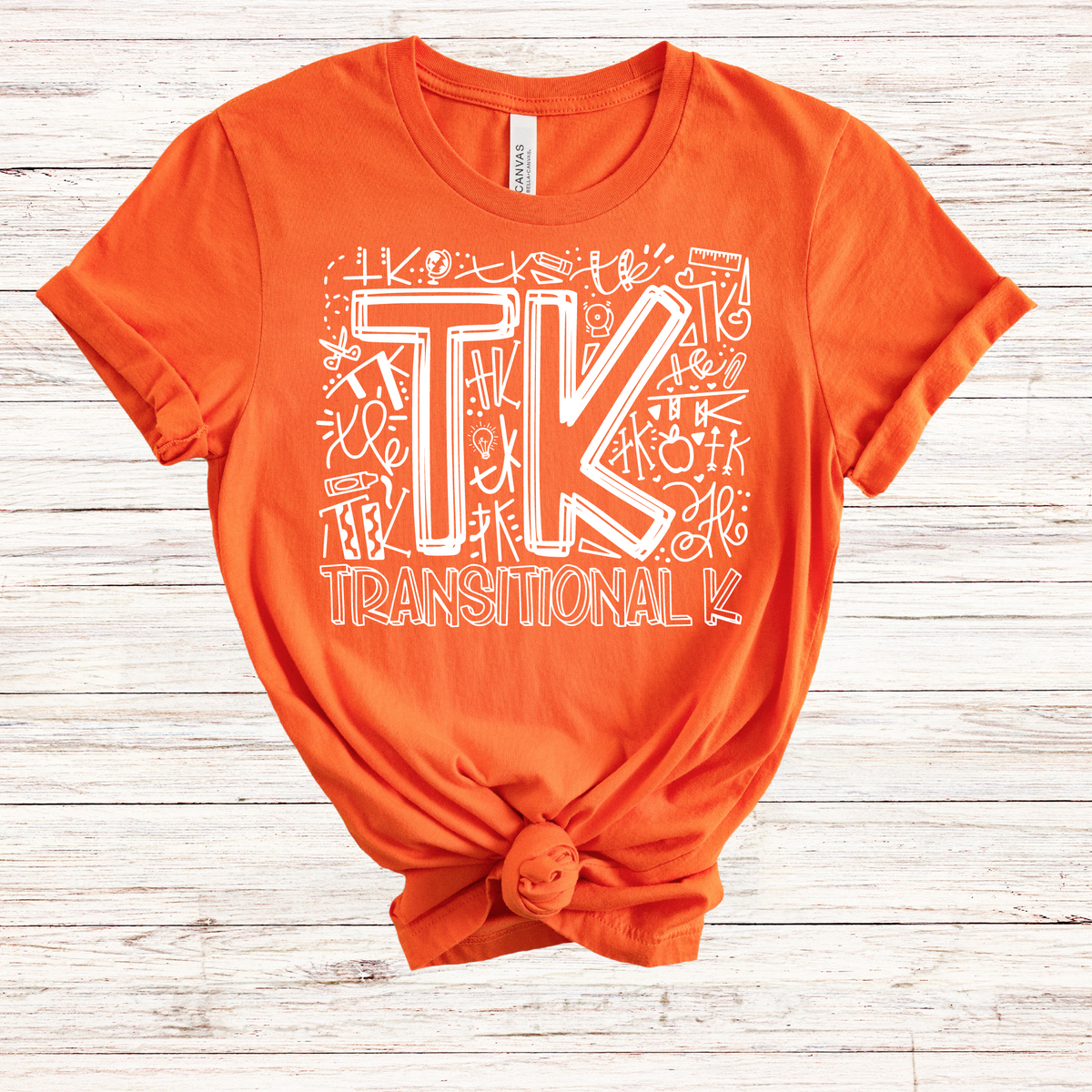 TK Typography Primary Color Tee - MariROsa Craft Shop
