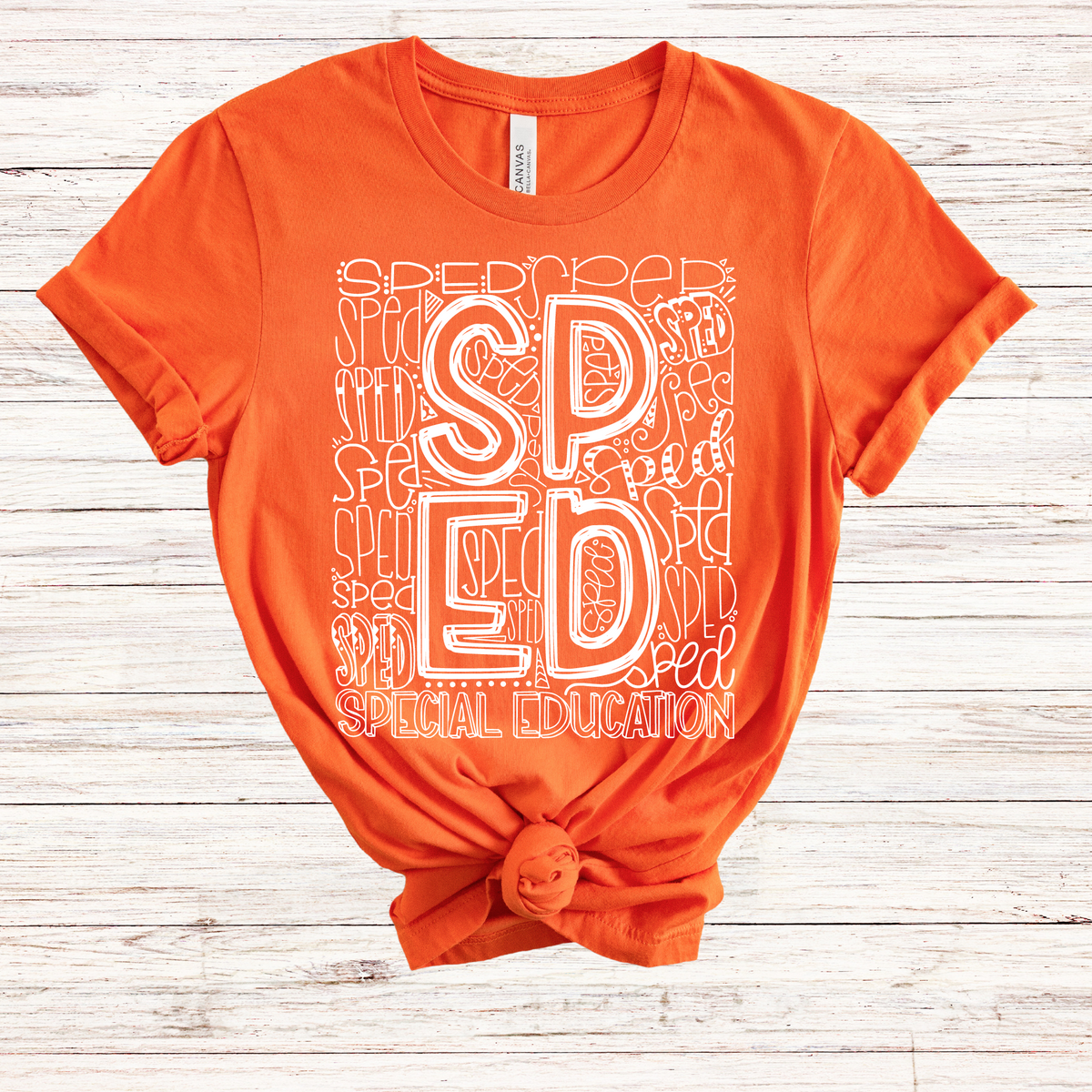 Special Education Typography Design Tee - MariROsa Craft Shop