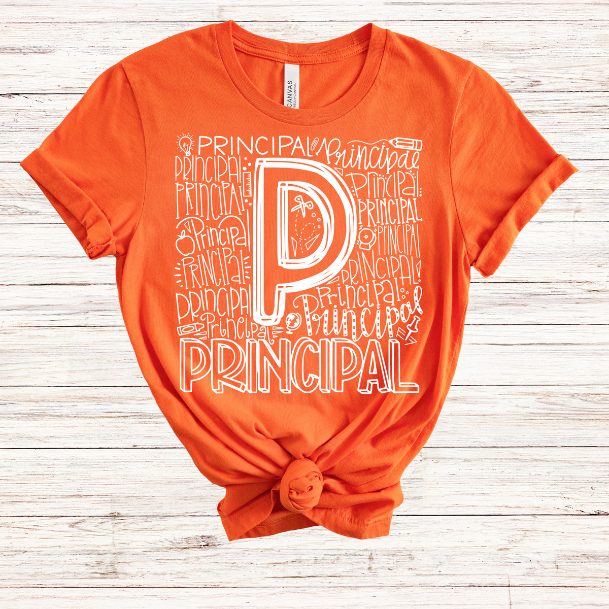 Principal Typography Design Tee - MariROsa Craft Shop
