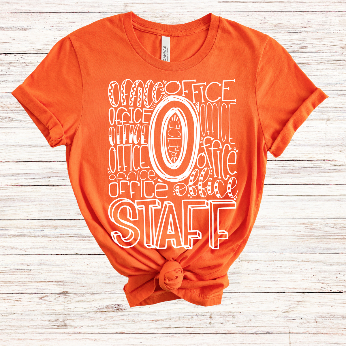 Office Staff Typography Design Tee - MariROsa Craft Shop