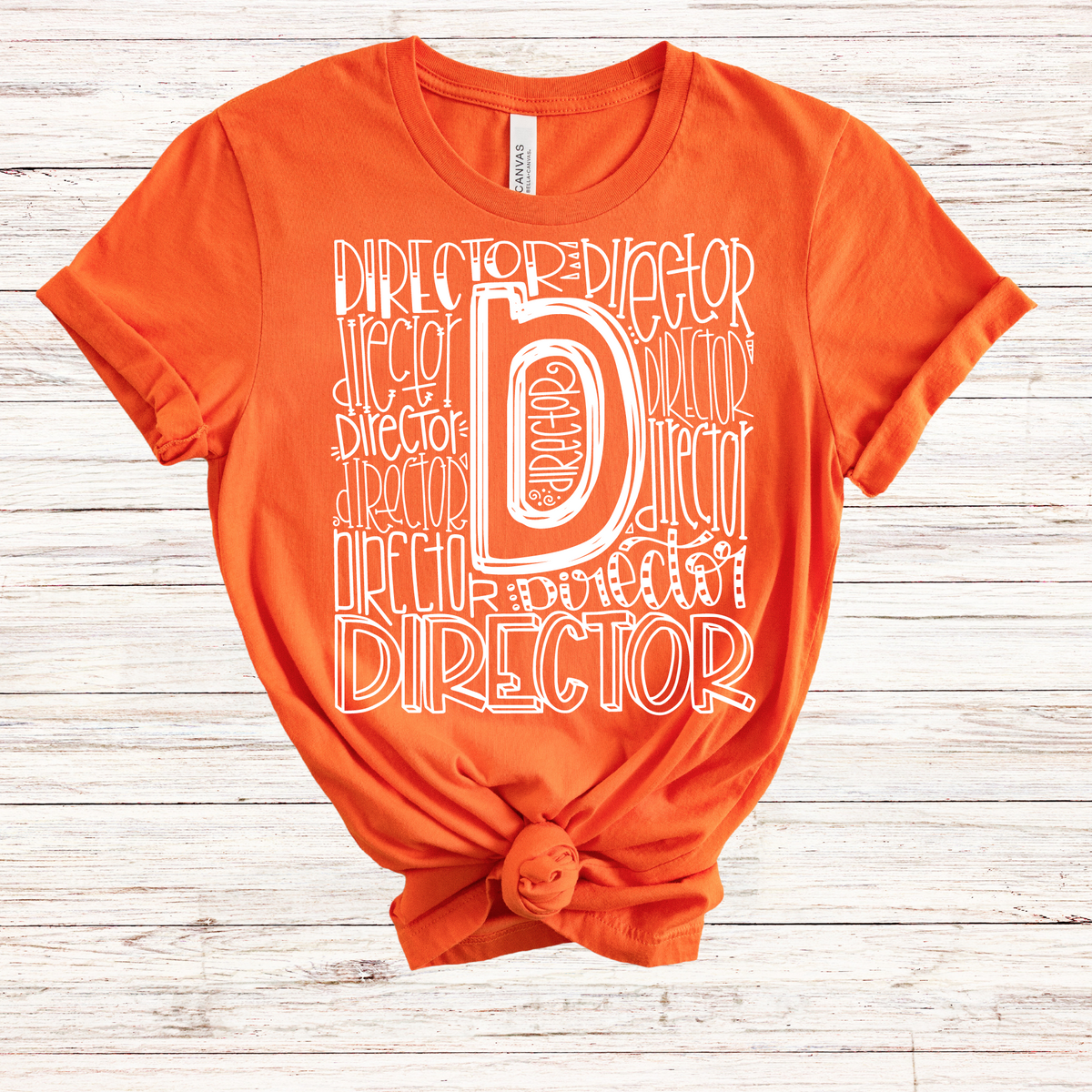 Director Typography Design Tee - MariROsa Craft Shop