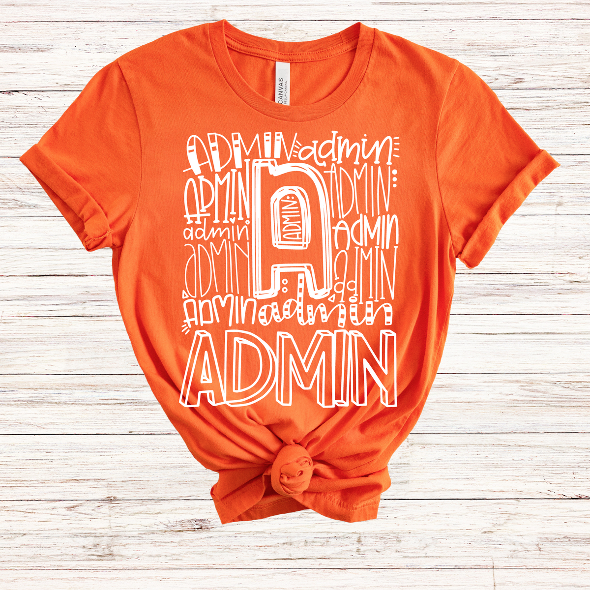 Administrator Typography Design Tee - MariROsa Craft Shop