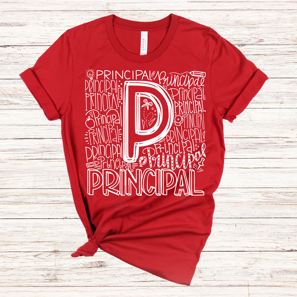 Principal Typography Design Tee - MariROsa Craft Shop