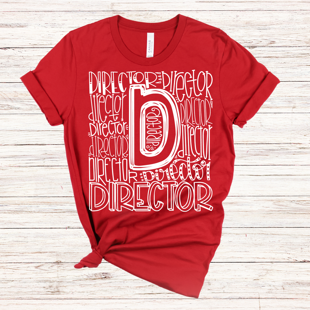 Director Typography Design Tee - MariROsa Craft Shop