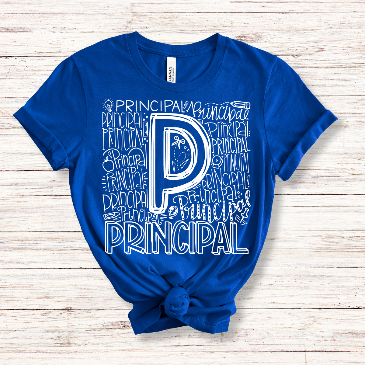 Principal Typography Design Tee - MariROsa Craft Shop