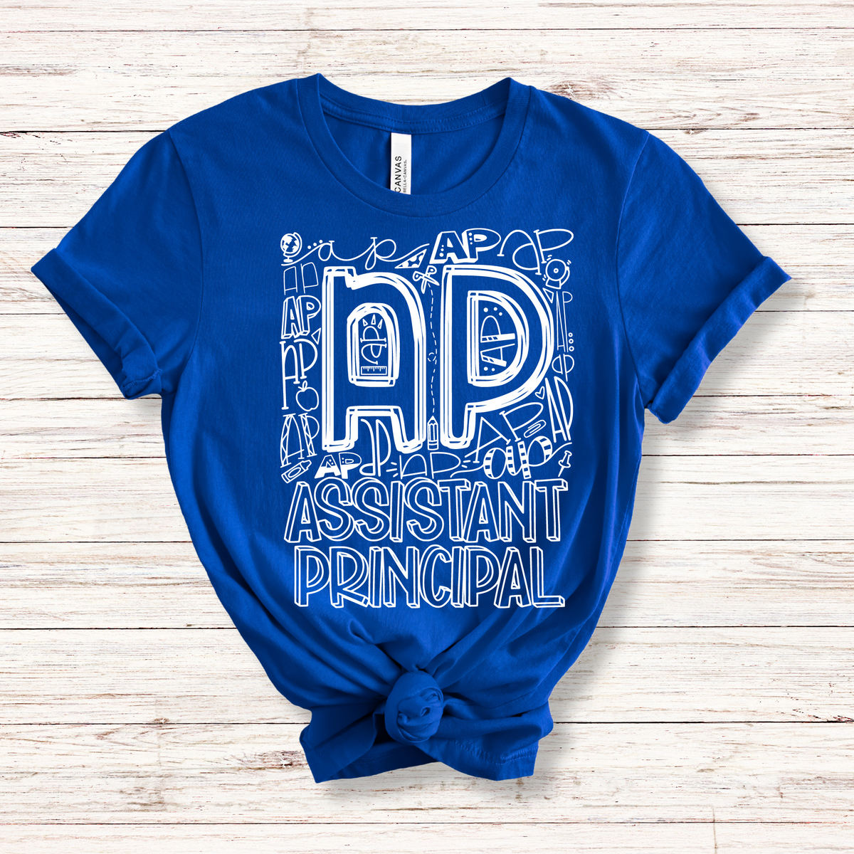 Assistant Principal Typography Design Tee - MariROsa Craft Shop