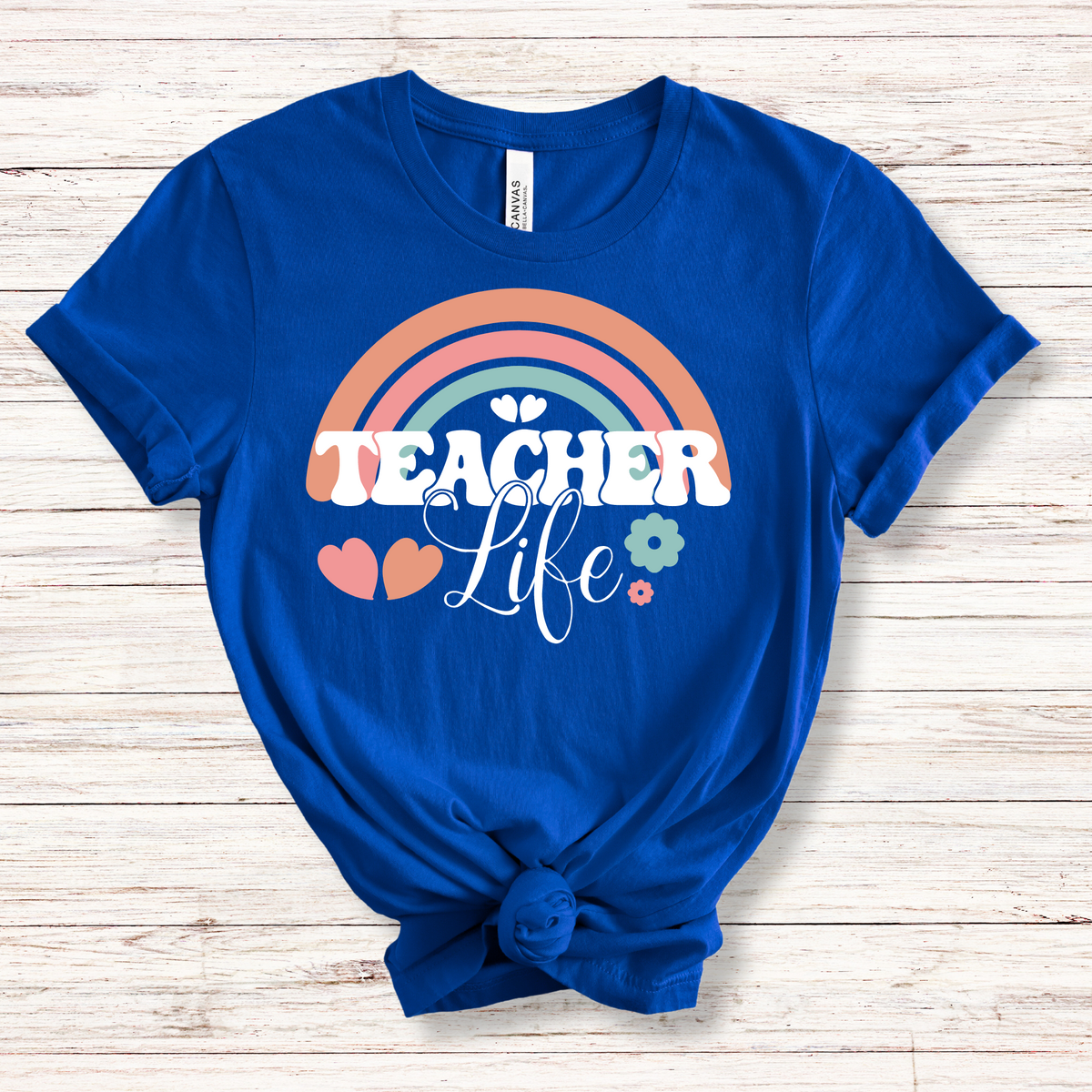 Teacher Life Pastel Rainbow - MariROsa Craft Shop