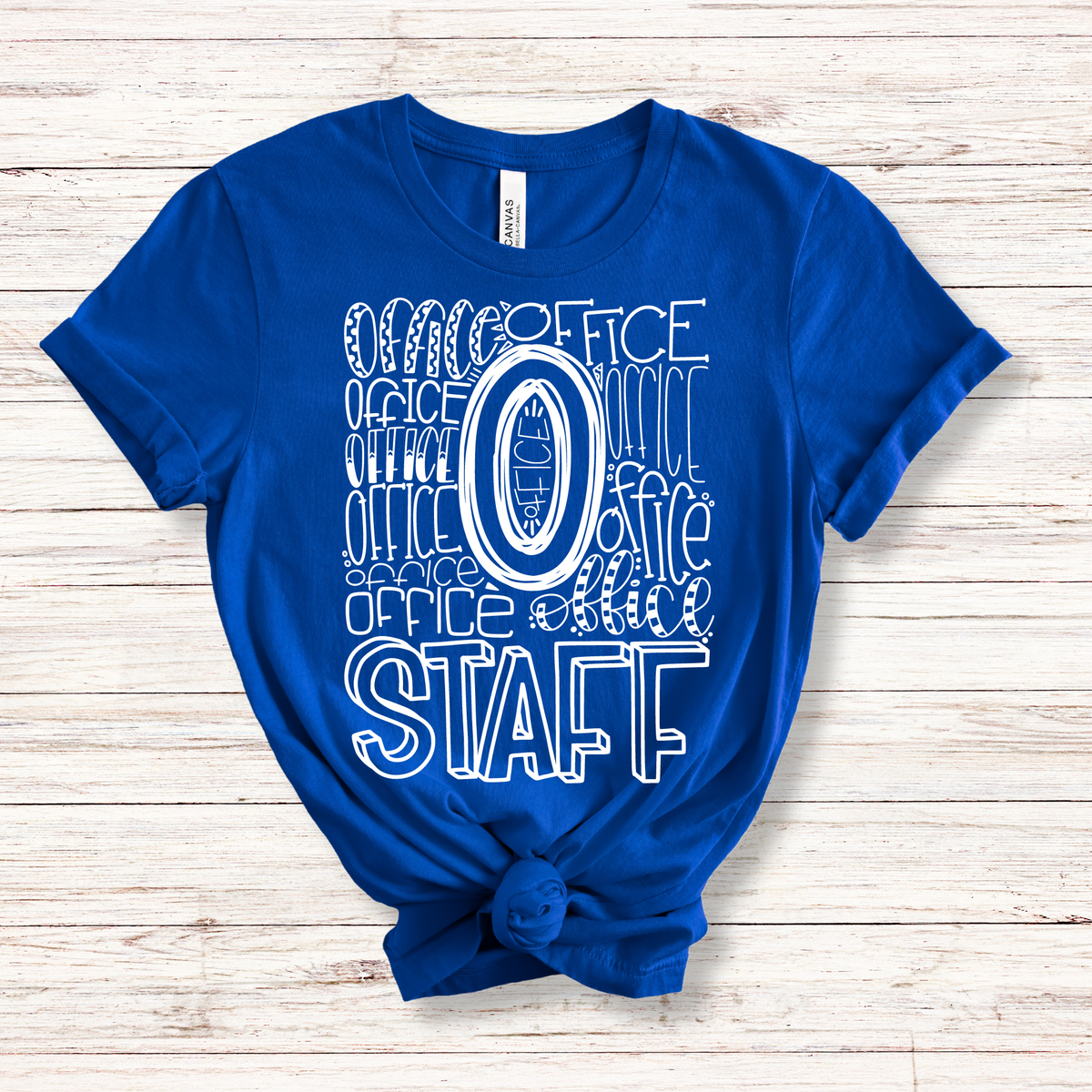 Office Staff Typography Design Tee - MariROsa Craft Shop