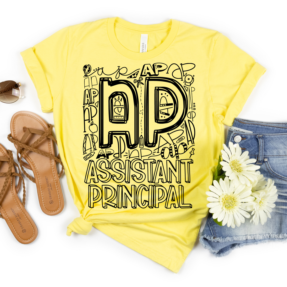 Assistant Principal Typography Design Tee - MariROsa Craft Shop