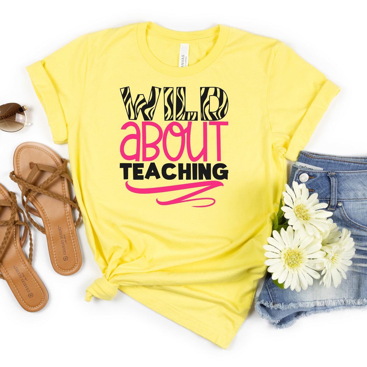 Wild About Teaching Tee - MariROsa Craft Shop