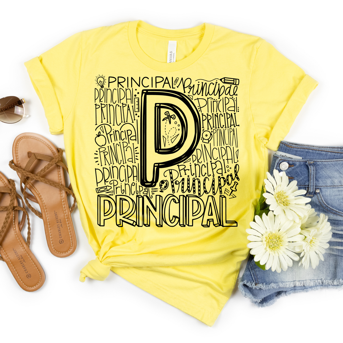 Principal Typography Design Tee - MariROsa Craft Shop